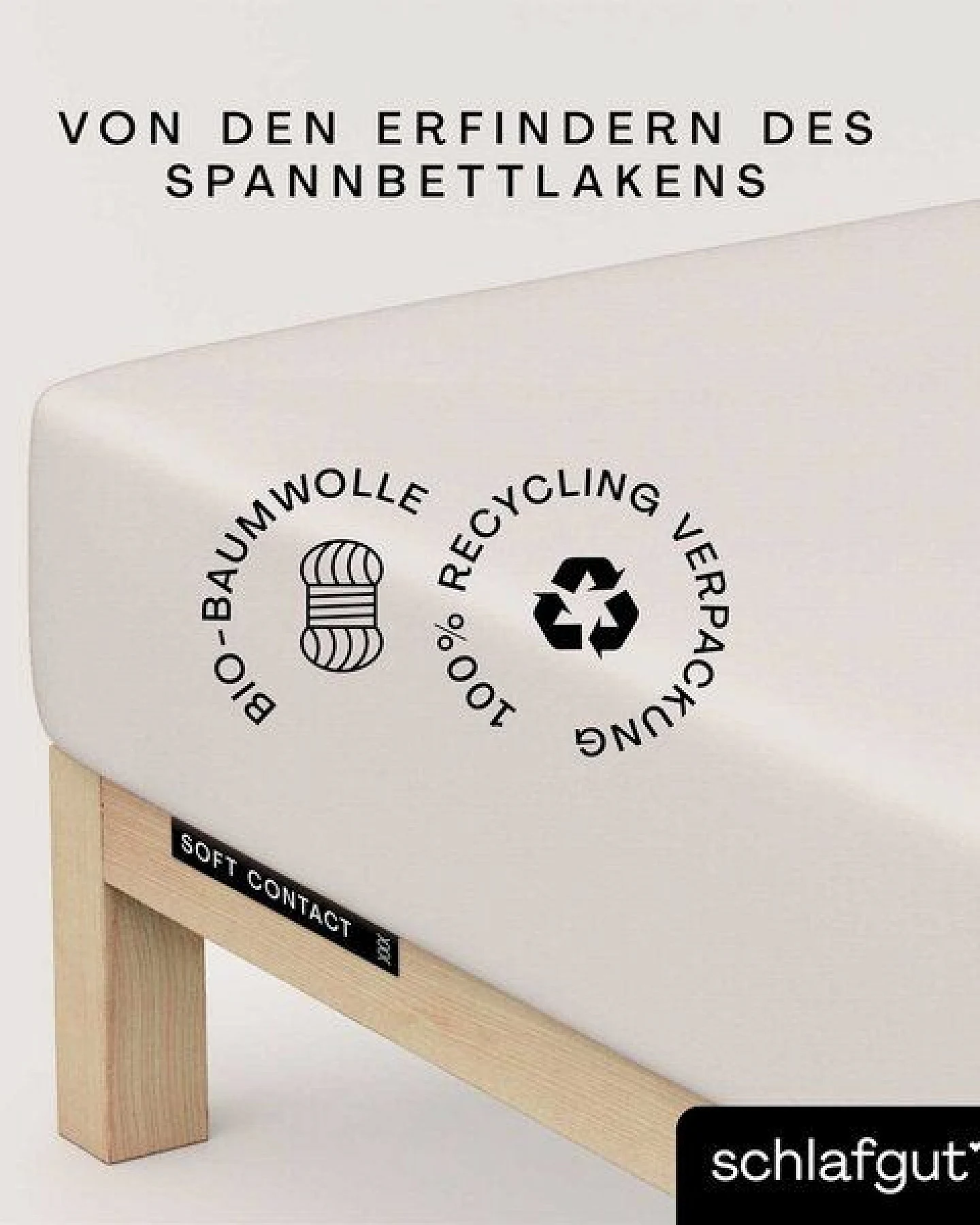 Schlafgut Spannbettlaken Soft Contact - 100% Biobaumwolle - wärmend – Ansicht 3
