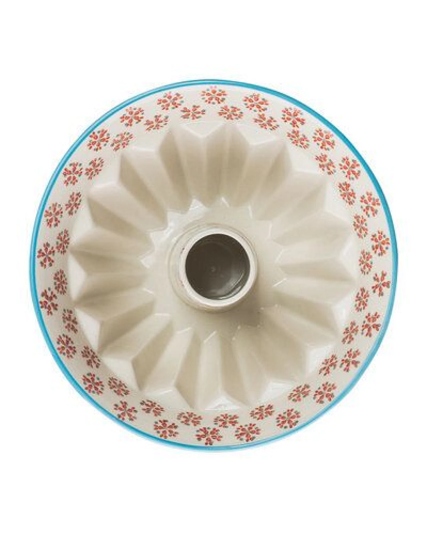 TRANQUILLO Gugelhupf Backform TRADITIONAL aus Steinzeug mit Muster 22 cm (POR575) – Ansicht 2