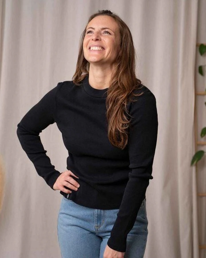 Vresh Clothing Viyola - Turtle Neck Longsleeve aus Biobaumwolle