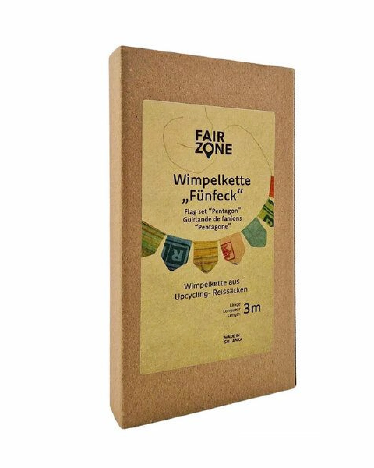 Fair Zone Wimpelkette Upcycling Girlande – Ansicht 2