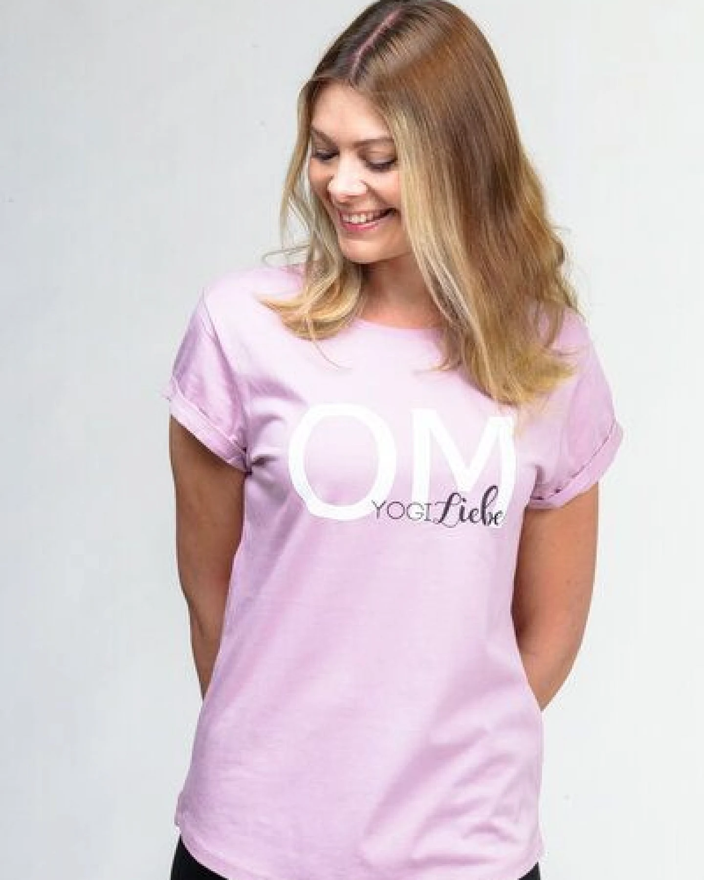 YogiLiebe Yoga OM Shirt kurzarm - Bio-Baumwolle – Ansicht 3