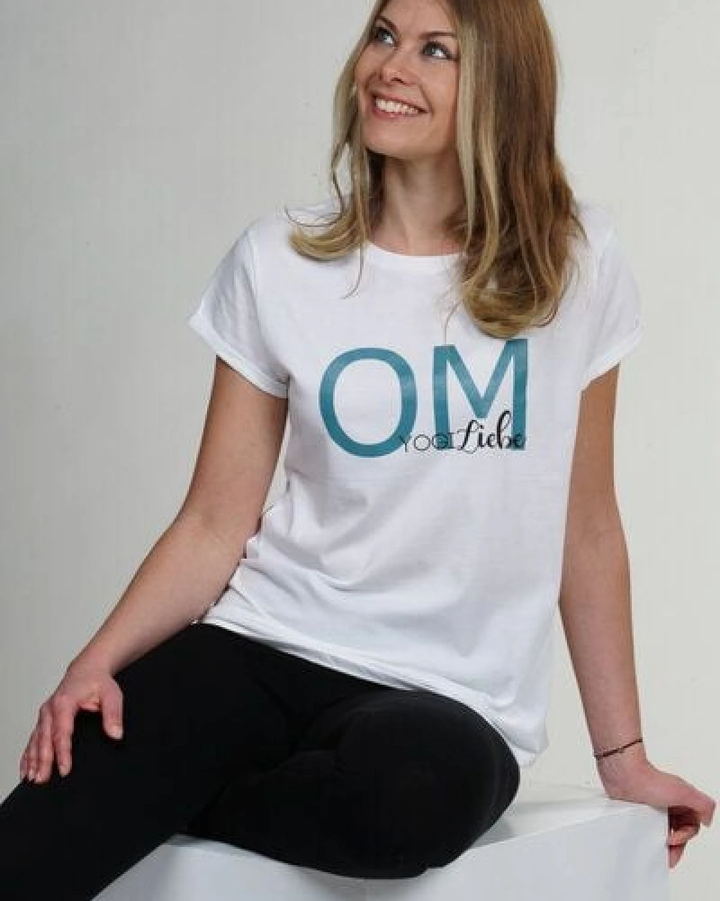 YogiLiebe Yoga OM Shirt kurzarm - Bio-Baumwolle – Ansicht 4