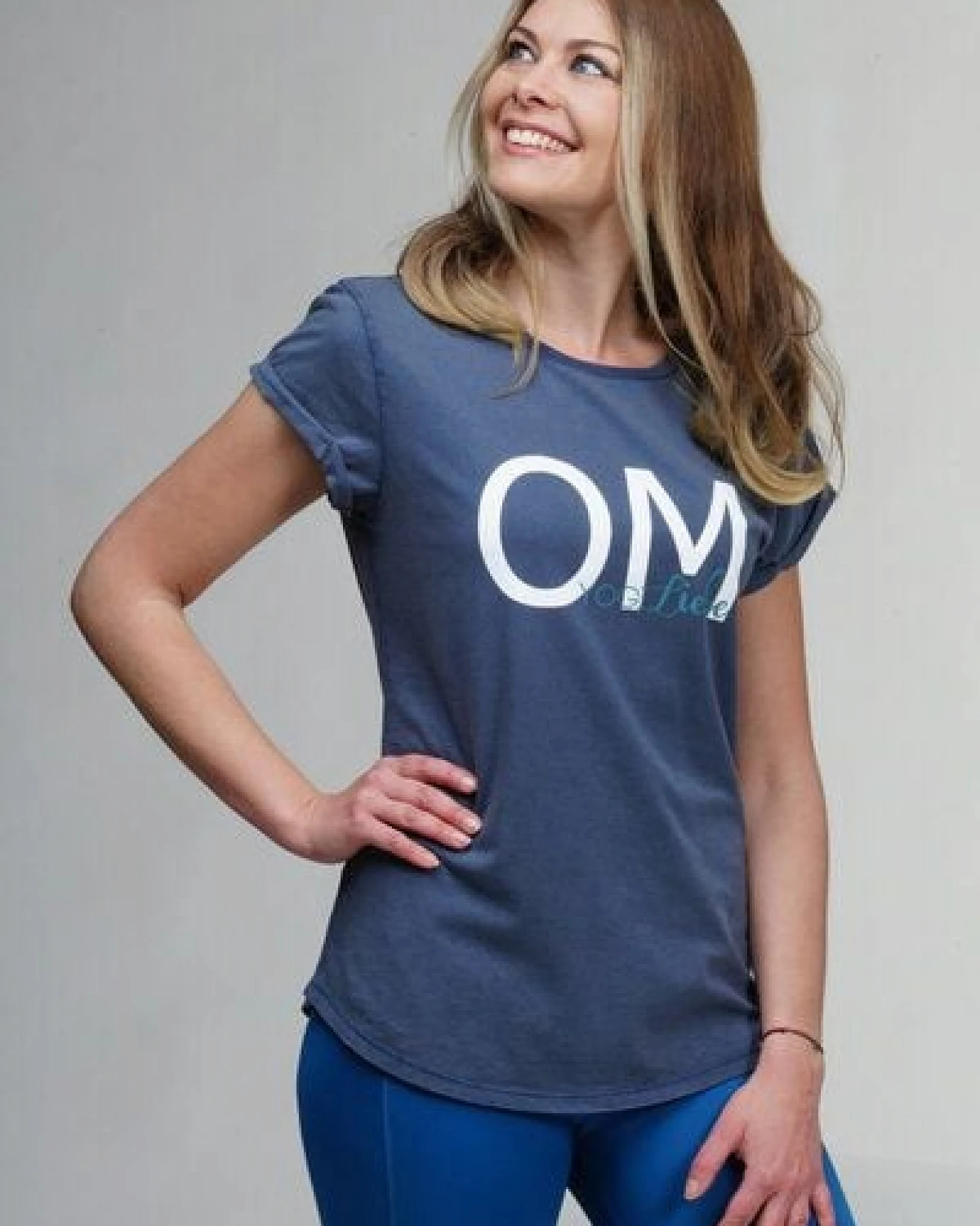 YogiLiebe Yoga OM Shirt kurzarm - Bio-Baumwolle – Ansicht 2