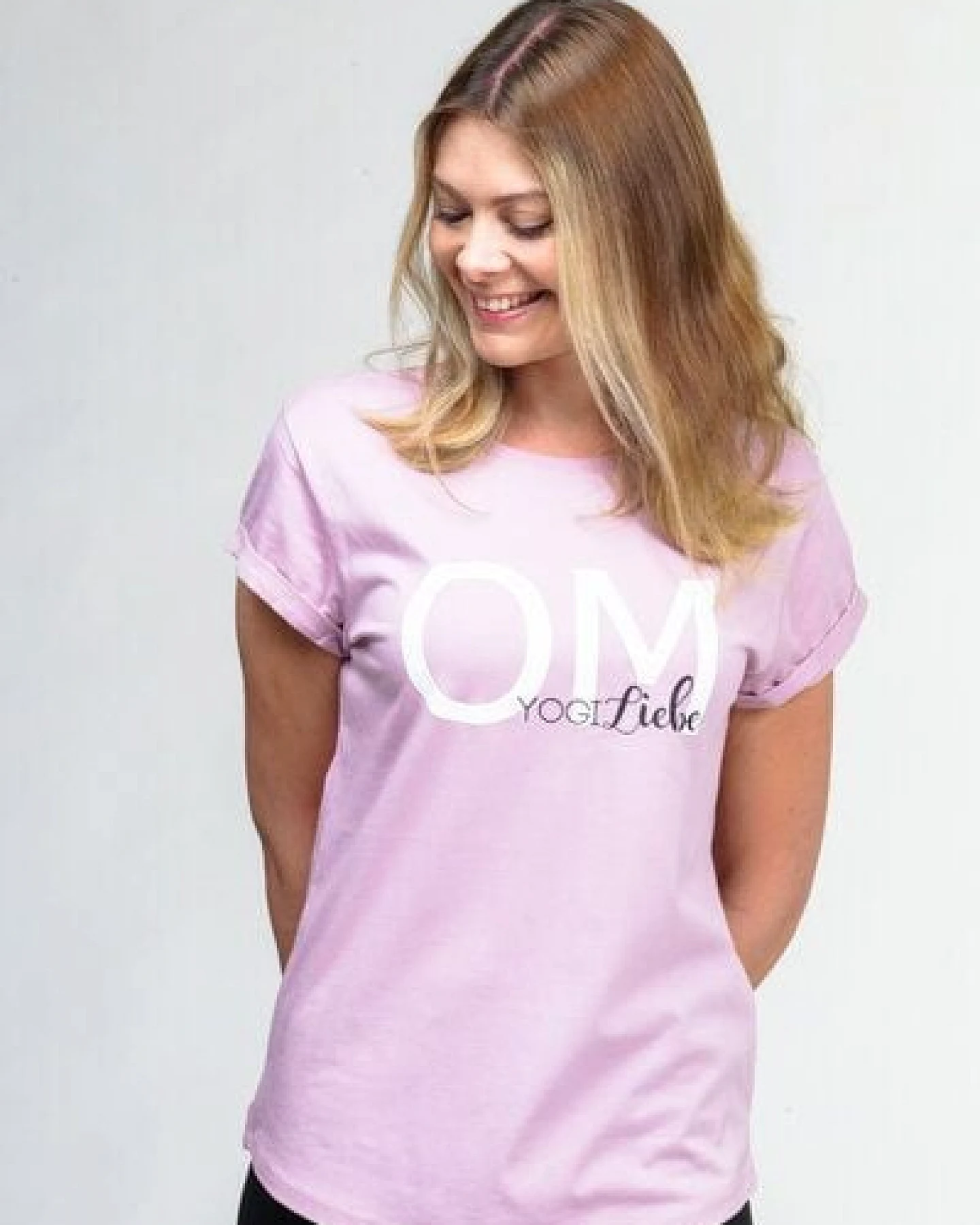 YogiLiebe Yoga OM Shirt kurzarm - Bio-Baumwolle – Ansicht 3