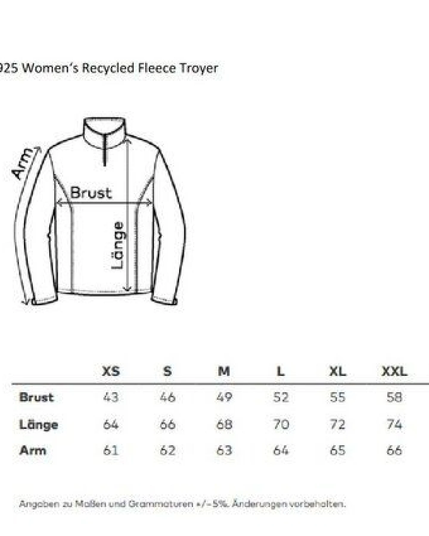 Promodoro Women´s Recycled Fleecepullover bis 3XL – Ansicht 3