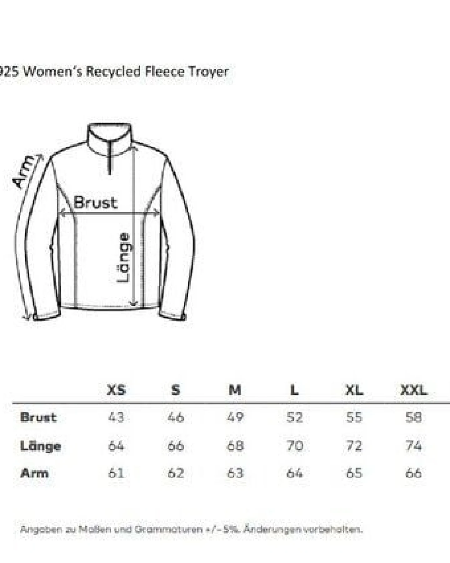 Promodoro Women´s Recycled Fleecepullover bis 3XL – Ansicht 3