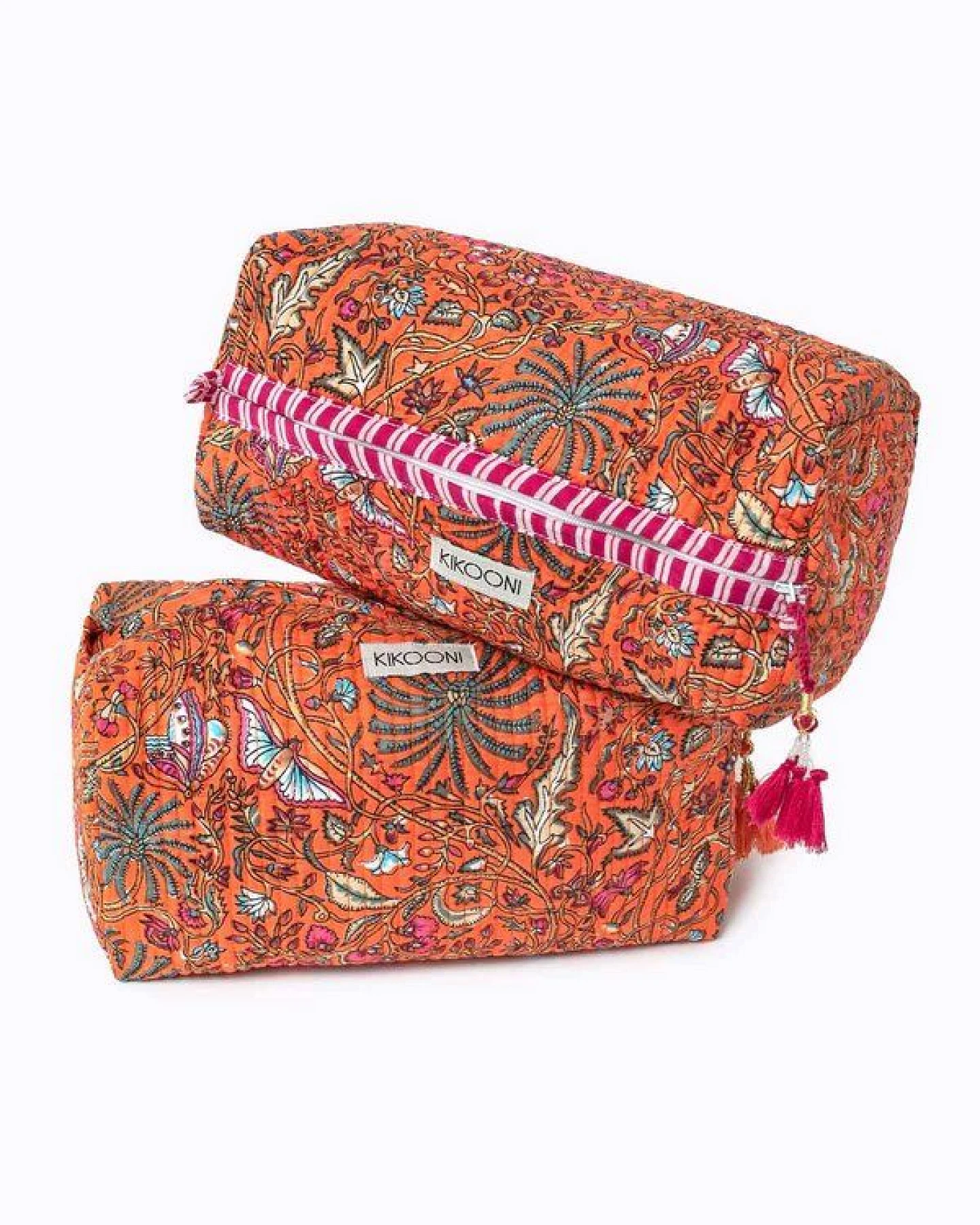 KIKOONI Kosmetiktasche "orange palm" – Ansicht 2
