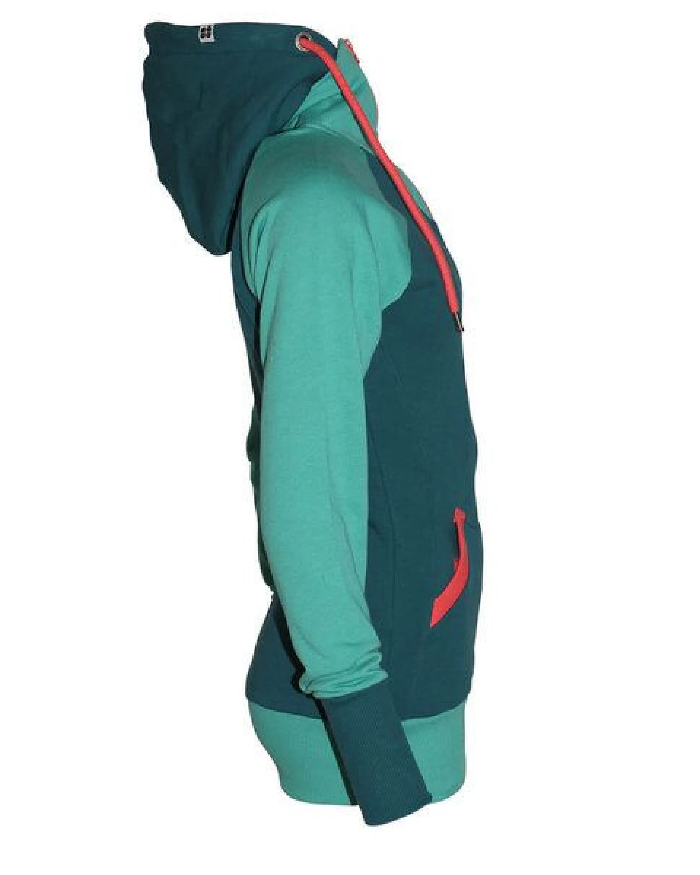 FÄDD Damen Sweatjacke Hoodie aus Bio-Baumwolle "Troijer Z Heimat" Grün – Ansicht 4