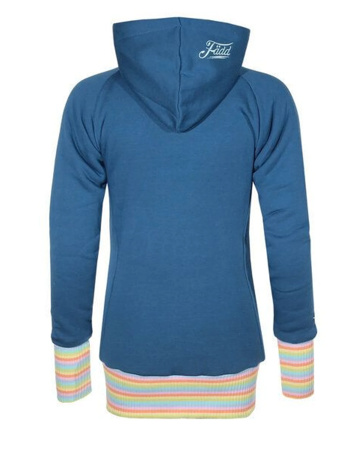 FÄDD Damen Sweatjacke Hoodie aus Bio-Baumwolle "Troijer WZ Heimat" Blau – Ansicht 3