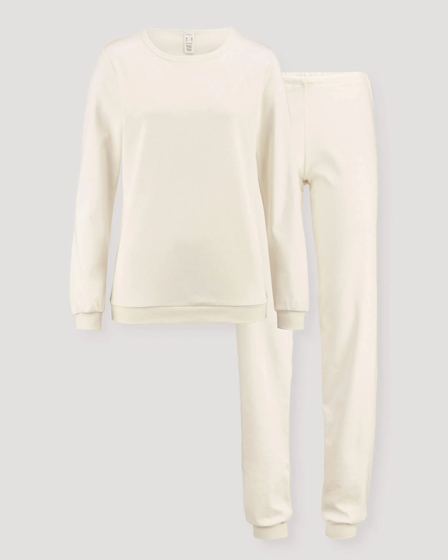 hessnatur Damen Pyjama PURE NATURE aus Bio-Baumwolle - natur - Größe 36 – Ansicht 3