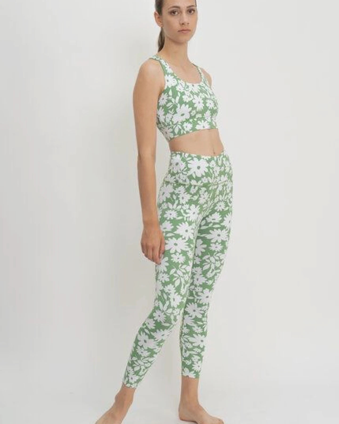 boochen Surf & Yoga Highwaist Leggings mit Moonflower Print – Ansicht 2
