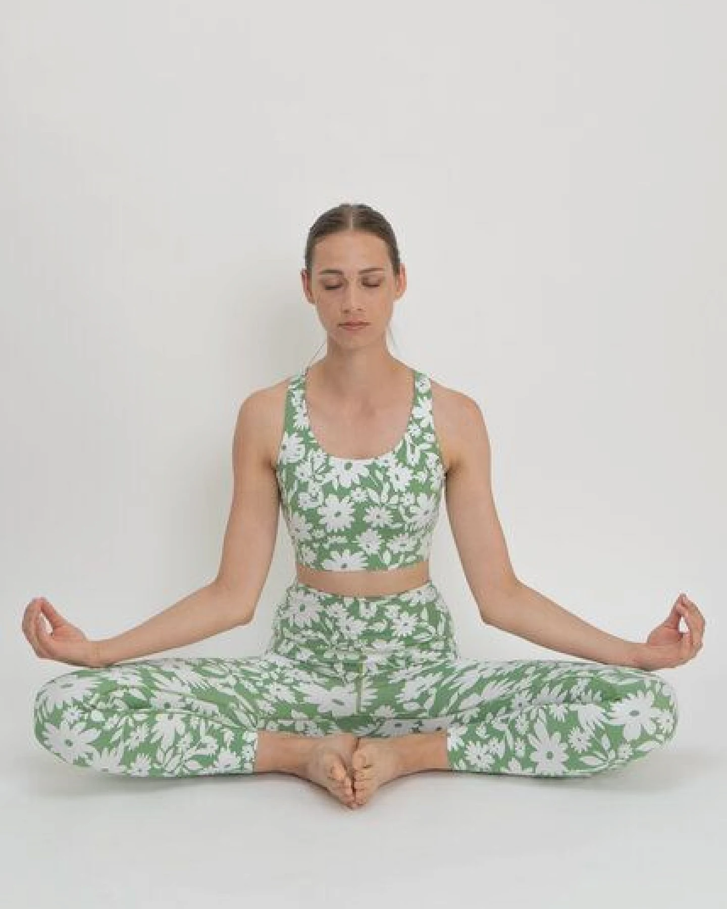 boochen Surf & Yoga Highwaist Leggings mit Moonflower Print – Ansicht 3