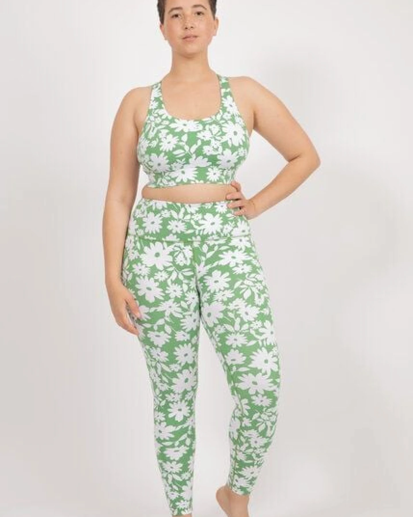 boochen Surf & Yoga Highwaist Leggings mit Moonflower Print – Ansicht 4