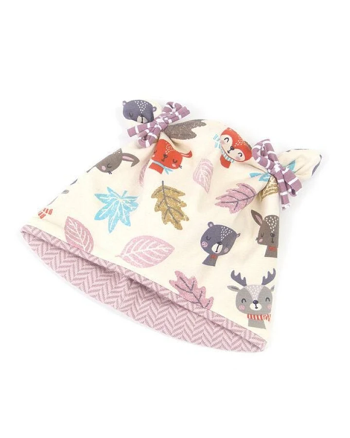 Sternchenwolke BIO Kuscheljacquard Mütze "Woodland"