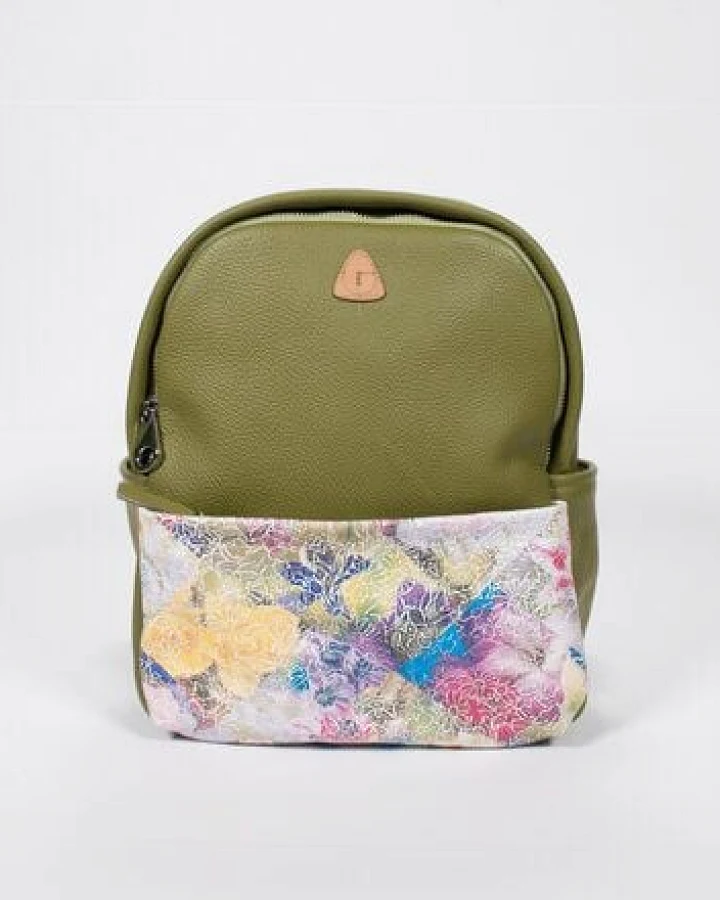 Ritagli di G Damen Leder Rucksack ALINA - 100% Made in Italy