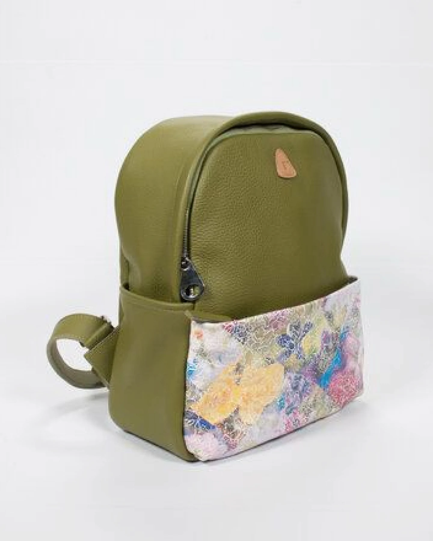 Ritagli di G Damen Leder Rucksack ALINA - 100% Made in Italy – Ansicht 2
