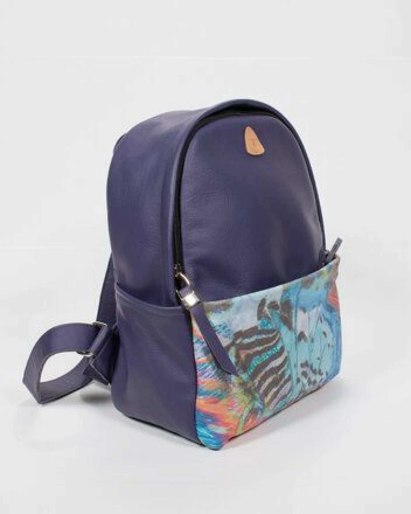 Ritagli di G Damen Leder Rucksack ALINA - 100% Made in Italy – Ansicht 2