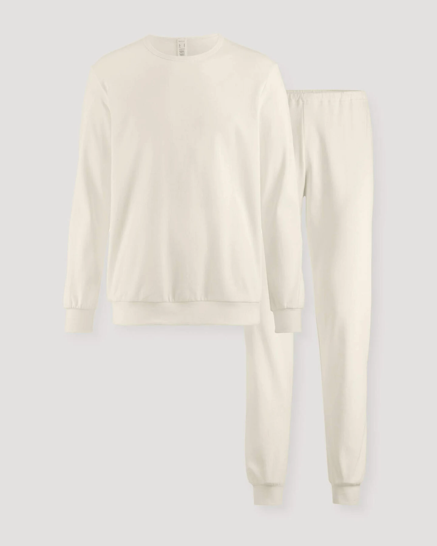 hessnatur Herren Pyjama PURE NATURE aus Bio-Baumwolle - natur - Größe 54 – Ansicht 3