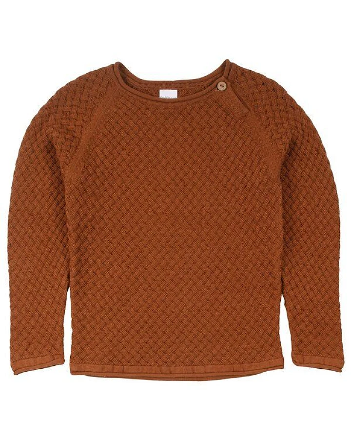 Fred's World by Green Cotton "Green Cotton" Strick-Pullover almond & blue