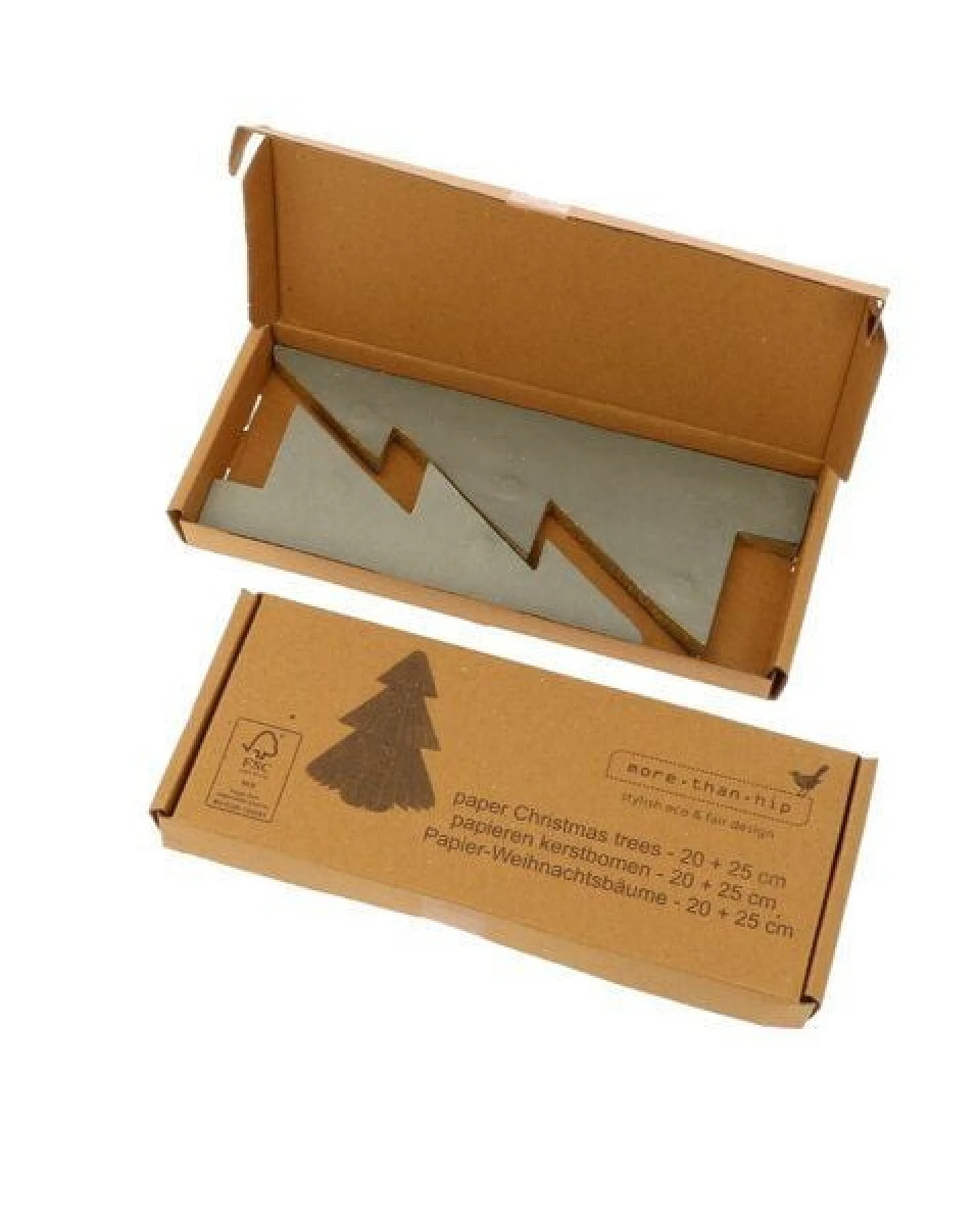 MoreThanHip Dekorative Papier-Weihnachtsbäume (2er-Set) - Picea – Ansicht 4