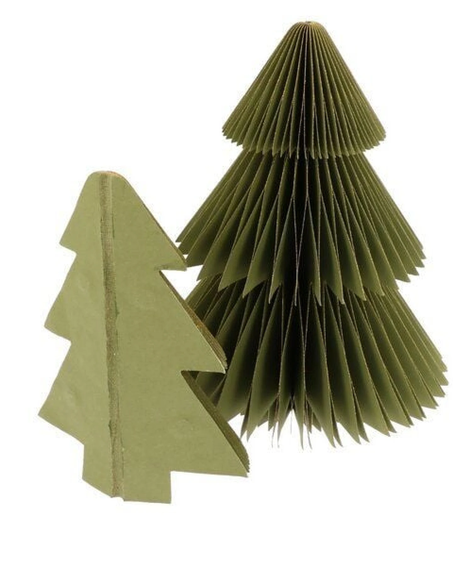 MoreThanHip Dekorative Papier-Weihnachtsbäume (2er-Set) - Picea – Ansicht 3