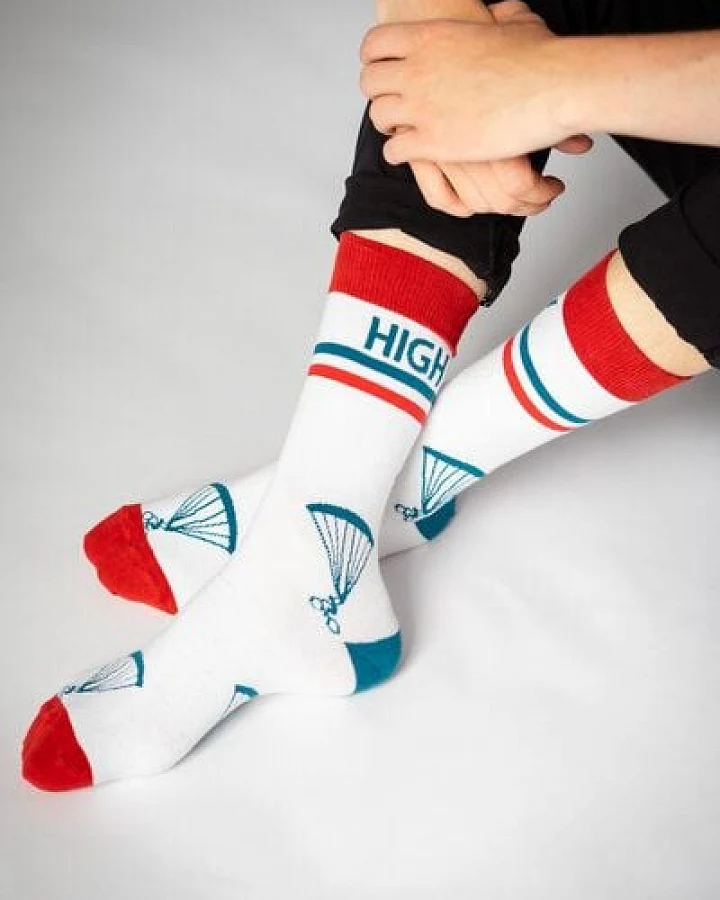 GREENBOMB Bike Fly High - Stylische Socken aus einem Bio-Baumwoll Mix / Fair & Vegan