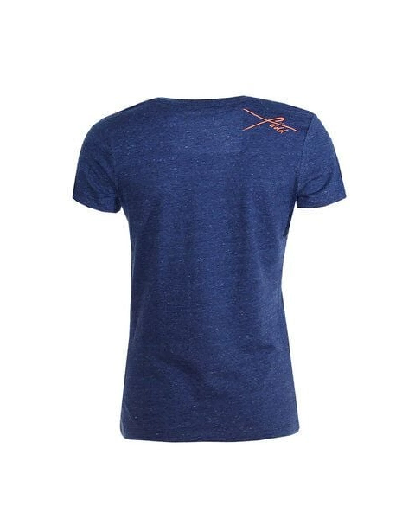 FÄDD Damen T-Shirt Rundhals aus Bio-Baumwolle "Kirschplüte BT" Blau – Ansicht 3