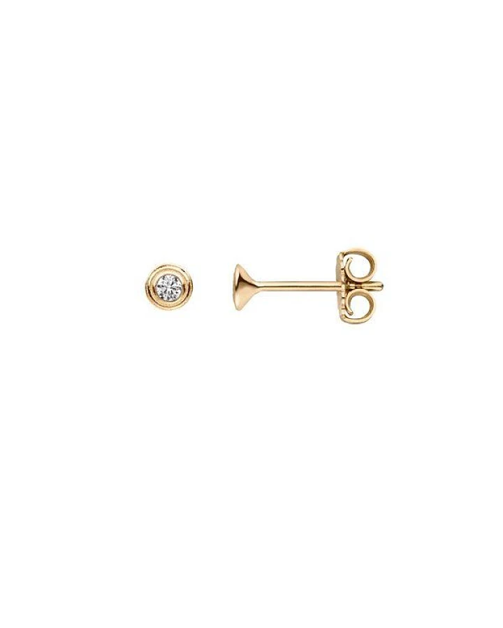 Maren Jewellery Drops of Memories Ohrring 18 Karat Gold & im Labor Diamanten