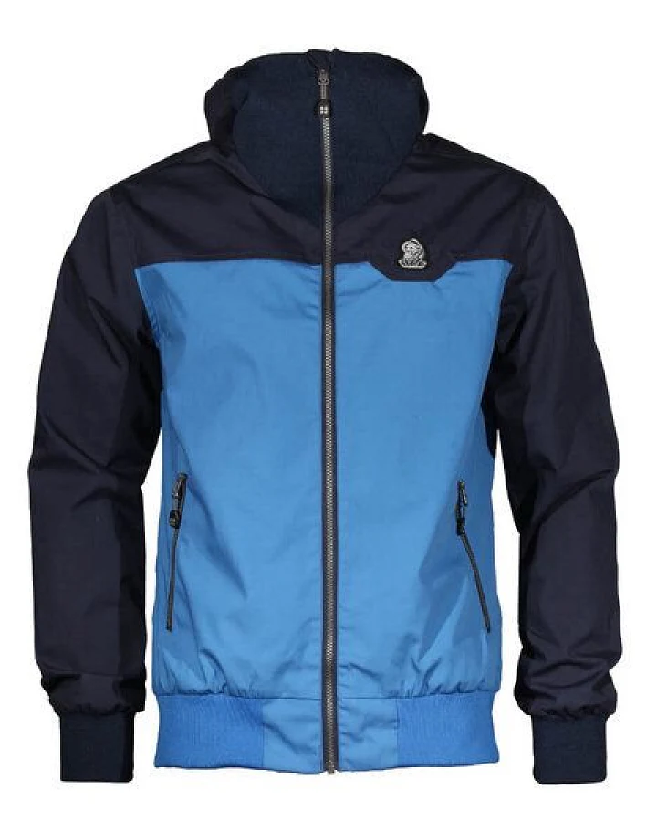FÄDD Herren Jacke Hoodie Zipper Windbreaker "Troijer WK Heimat" Blau