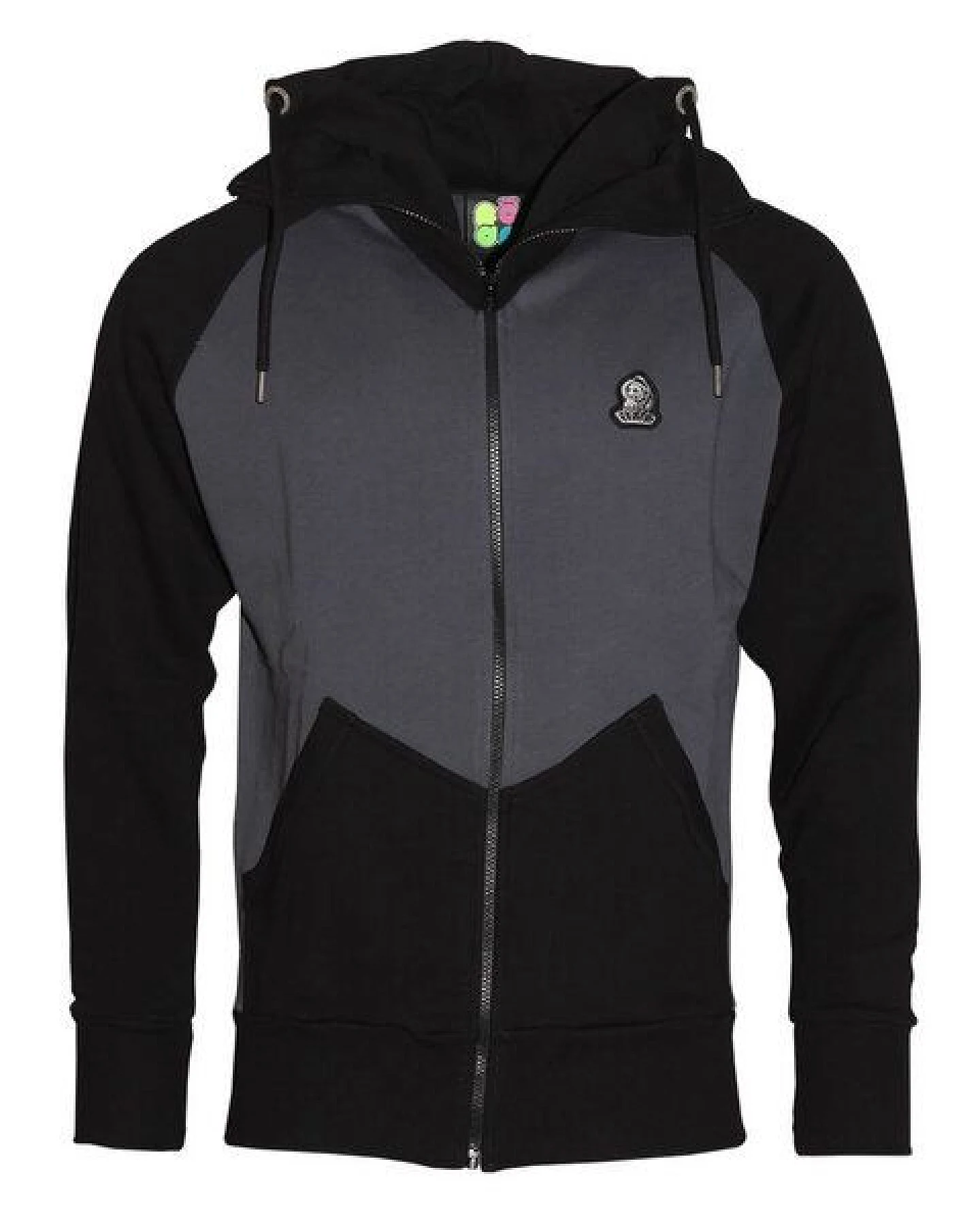 FÄDD Herren Sweatjacke aus Bio-Baumwolle "Troijer Z Heimat" Schwarz & Grau – Ansicht 2