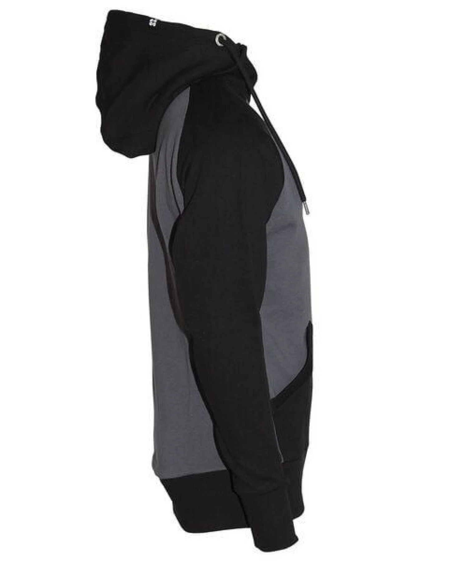 FÄDD Herren Sweatjacke aus Bio-Baumwolle "Troijer Z Heimat" Schwarz & Grau – Ansicht 4