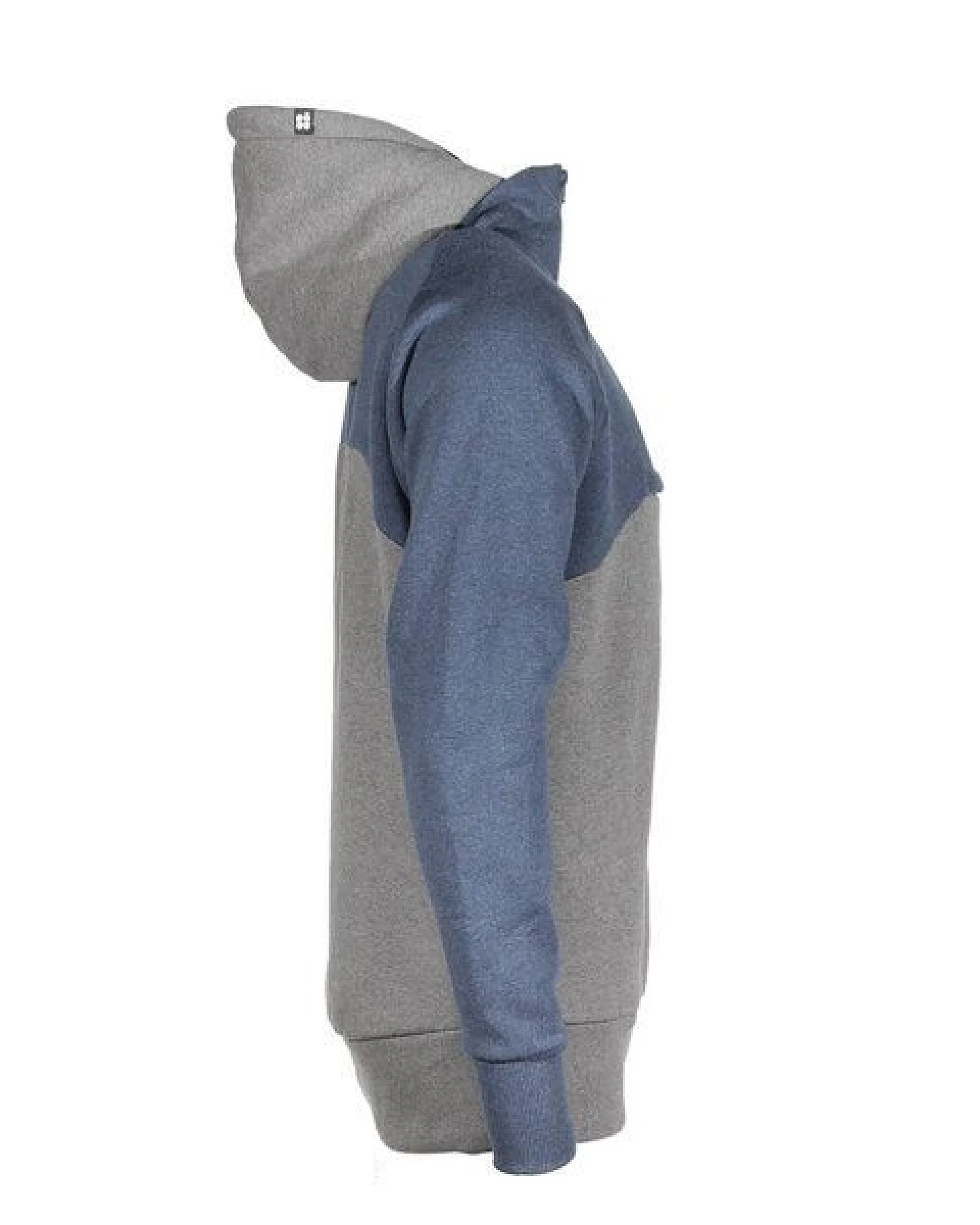 FÄDD Unisex 1/4 Sweatjacke aus Bio-Baumwolle "Troijer VZ Heimat" Grau Navy – Ansicht 3