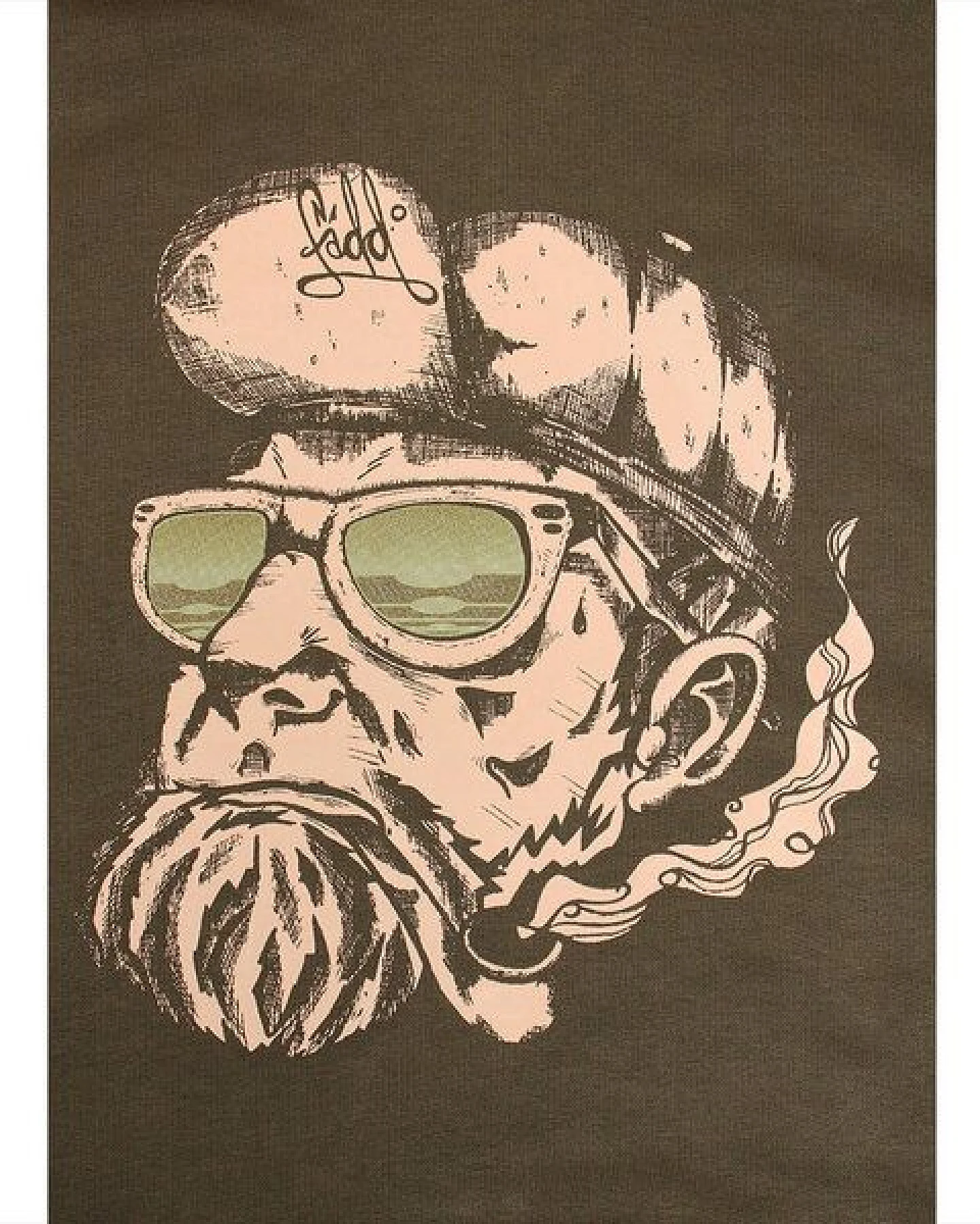 FÄDD Herren Sweatshirt Hoodie Bio-Baumwolle "Überlebens Hipster Hans" Grün – Ansicht 2