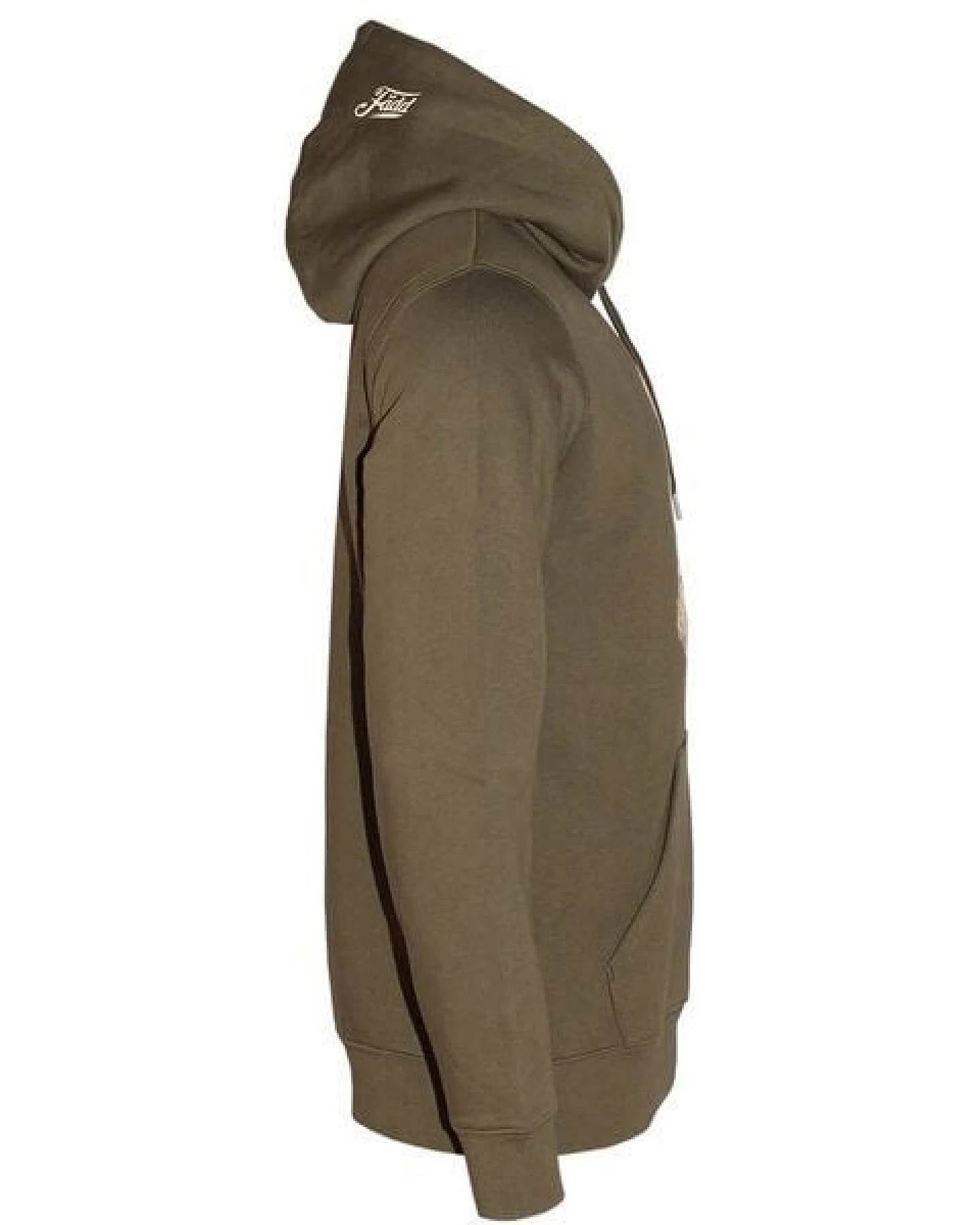 FÄDD Herren Sweatshirt Hoodie Bio-Baumwolle "Überlebens Hipster Hans" Grün – Ansicht 4
