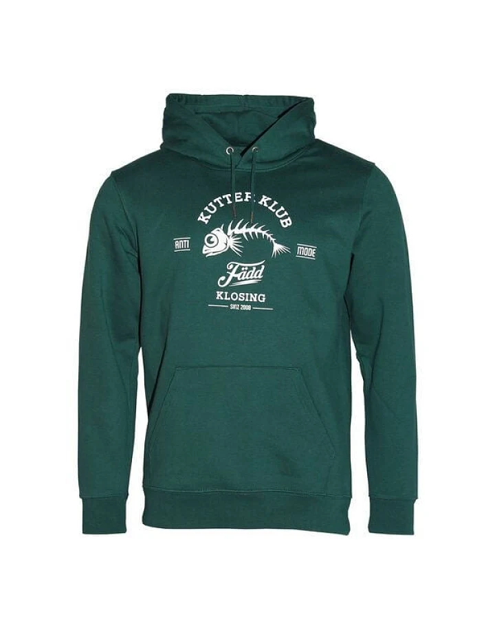 FÄDD Herren Sweatshirt Hoodie aus Bio-Baumwolle "Kutter Klub" Dunkelgrün
