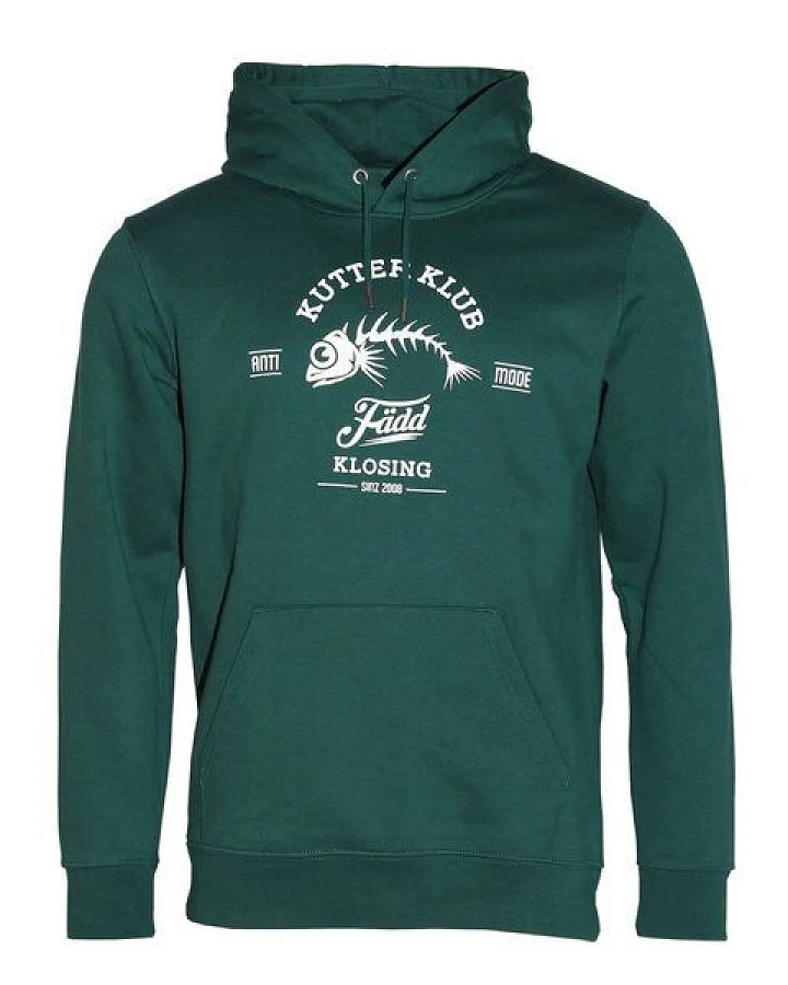 FÄDD Herren Sweatshirt Hoodie aus Bio-Baumwolle "Kutter Klub" Dunkelgrün