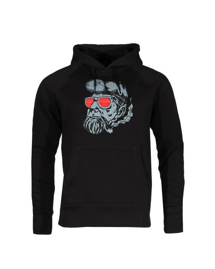 FÄDD Herren Sweatshirt Hoodie aus Bio-Baumwolle "Hipster Hans" Schwarz
