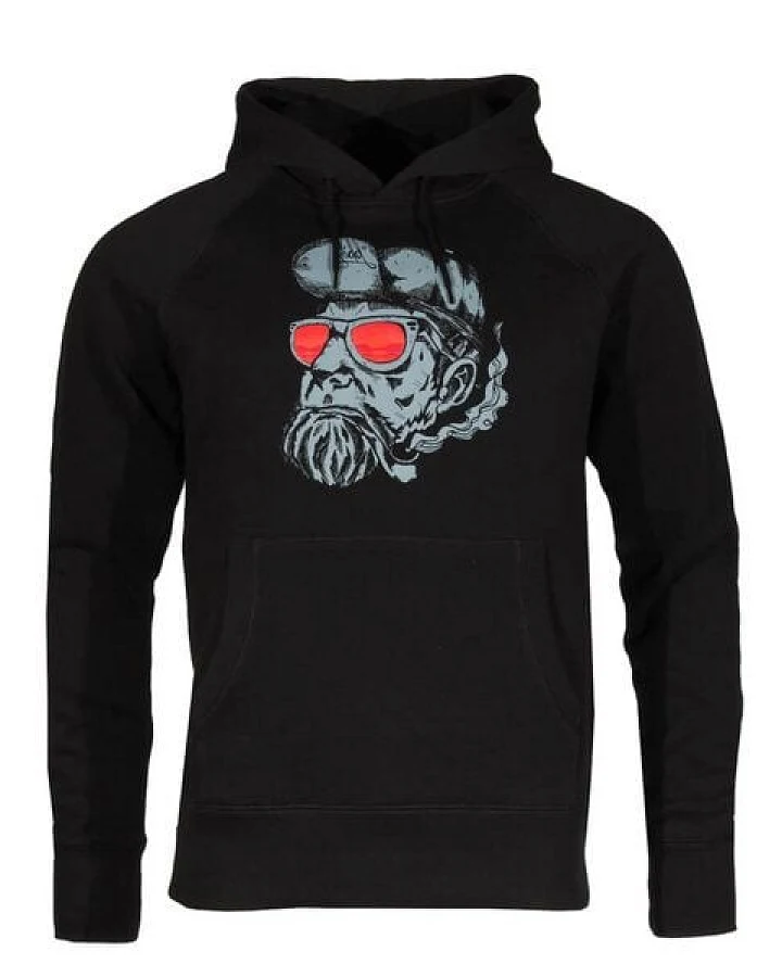 FÄDD Herren Sweatshirt Hoodie aus Bio-Baumwolle "Hipster Hans" Schwarz