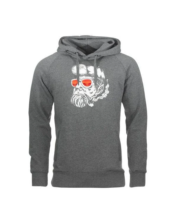 FÄDD Herren Sweatshirt Hoodie aus Bio-Baumwolle "Hipster Hans" Grau