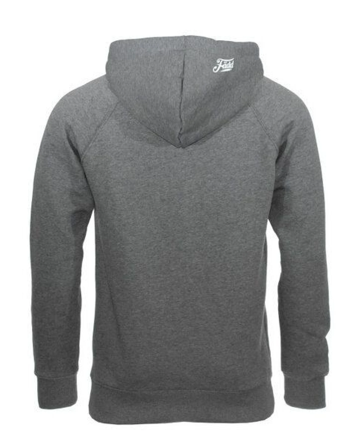 FÄDD Herren Sweatshirt Hoodie aus Bio-Baumwolle "Hipster Hans" Grau – Ansicht 2