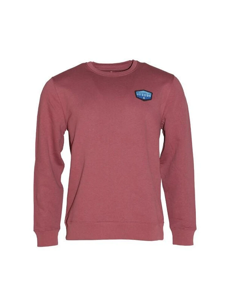 FÄDD Herren Sweatshirt Pullover aus Bio-Baumwolle "Wader Pätsch" Rot