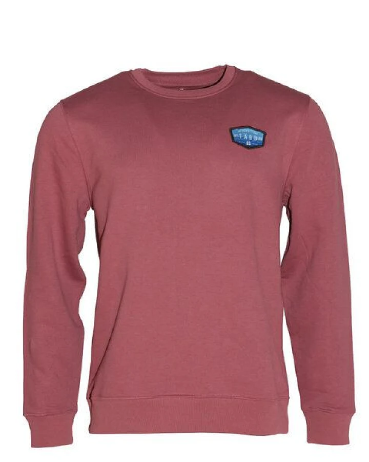 FÄDD Herren Sweatshirt Pullover aus Bio-Baumwolle "Wader Pätsch" Rot