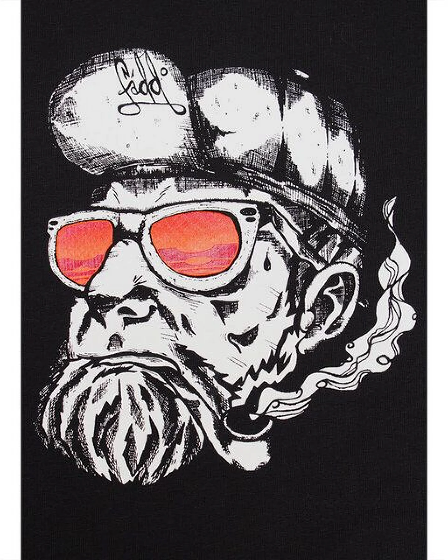 FÄDD Herren Sweatshirt Pullover aus Bio-Baumwolle "Hipster Hans" Schwarz – Ansicht 2
