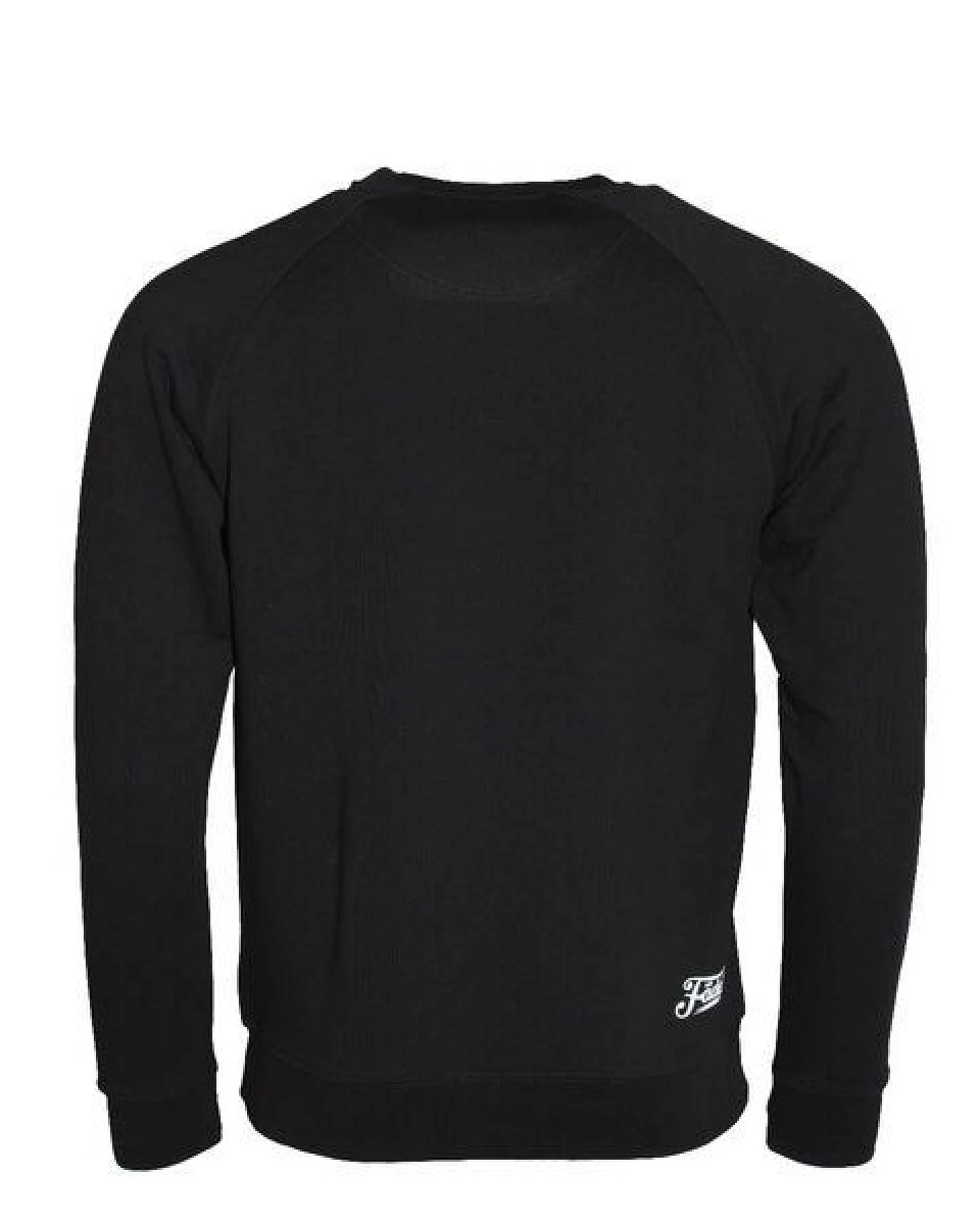 FÄDD Herren Sweatshirt Pullover aus Bio-Baumwolle "Hipster Hans" Schwarz – Ansicht 3