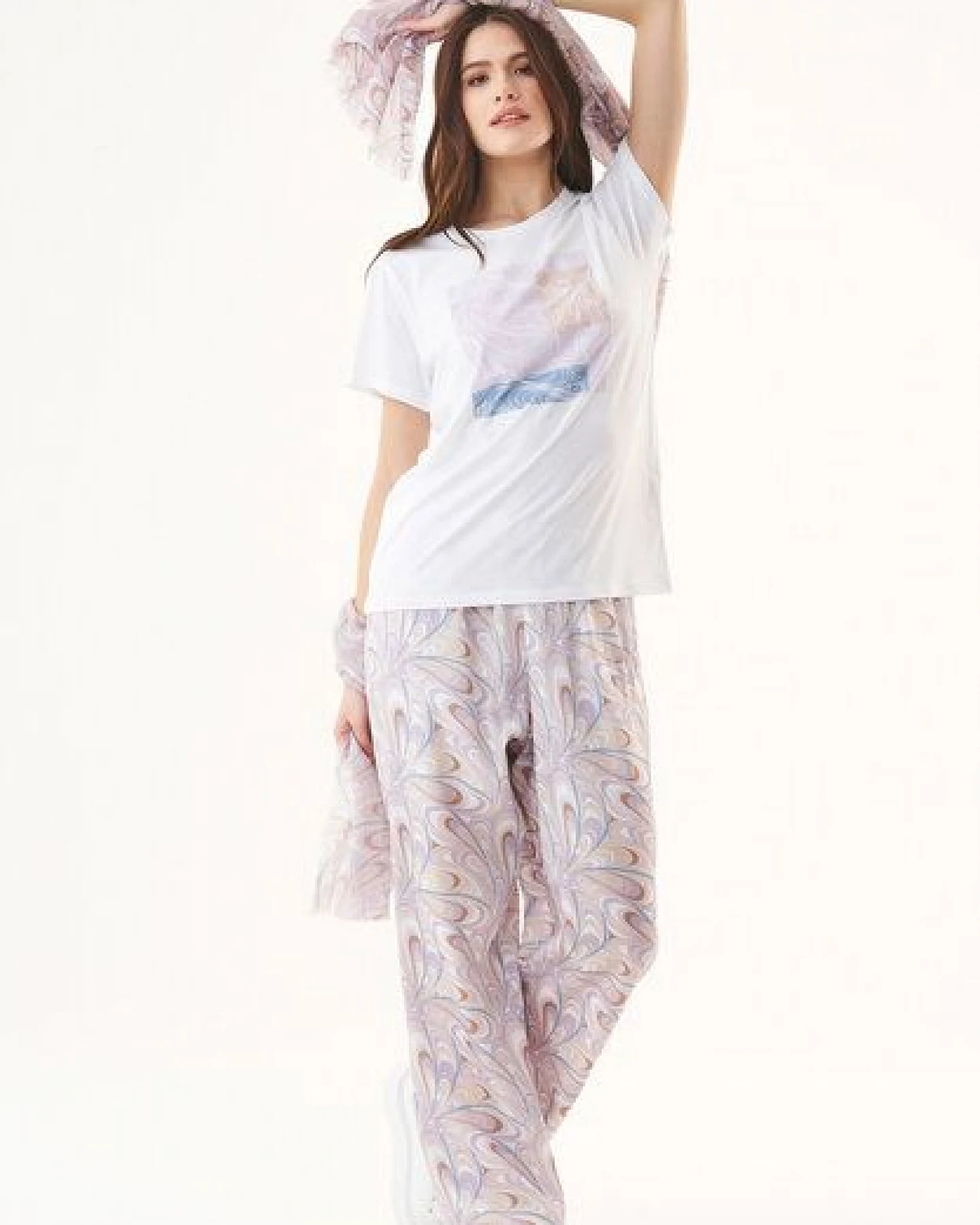 ORGANICATION T-Shirt aus Bio-Baumwolle mit Print – Ansicht 2