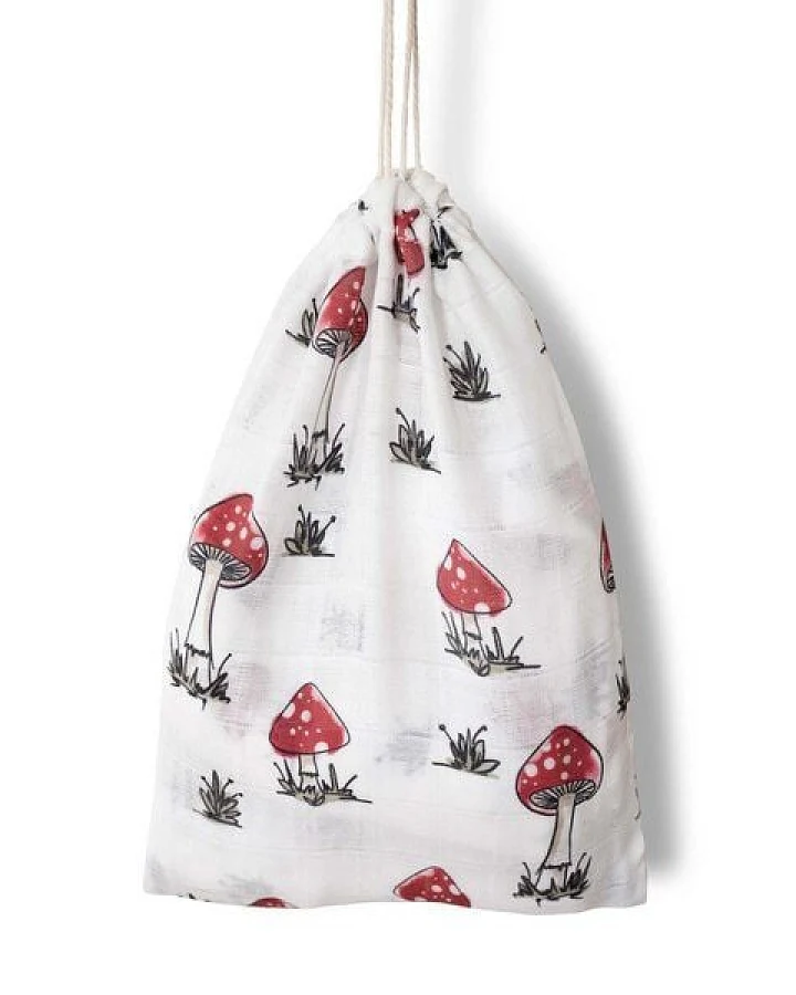 Hutch&Putch Mulltuch Bio Baumwolle • Fliegenpilz