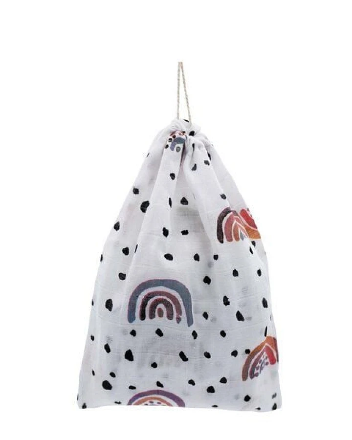 Hutch&Putch Mulltuch Bio Baumwolle • Regenbogen