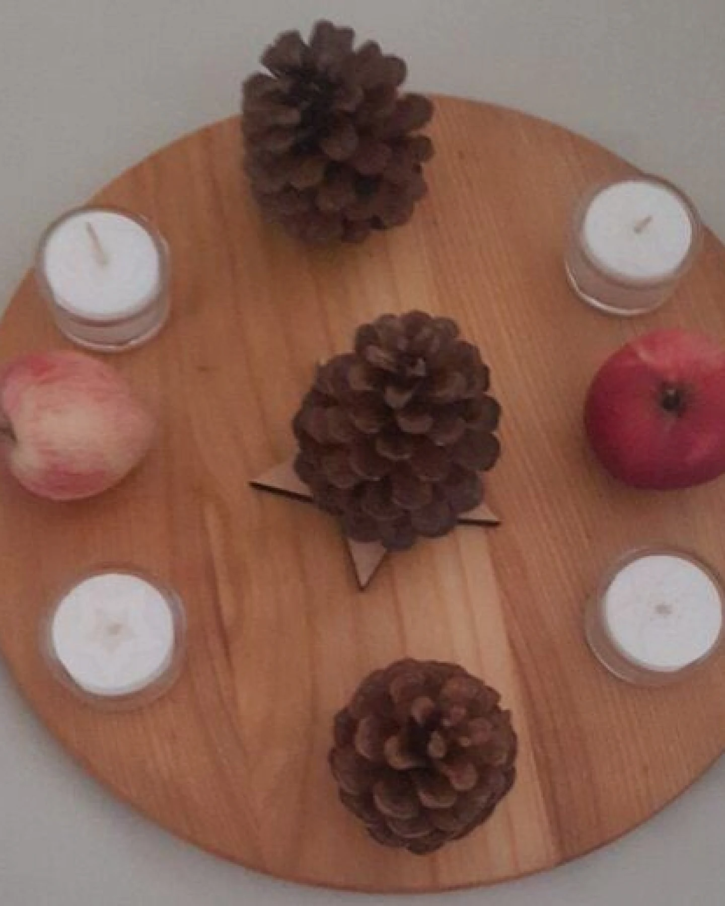 ReineNatur Adventskranz – Adventsgesteck - Kerzenhalter – Weihnachtsdekoration – Ansicht 4