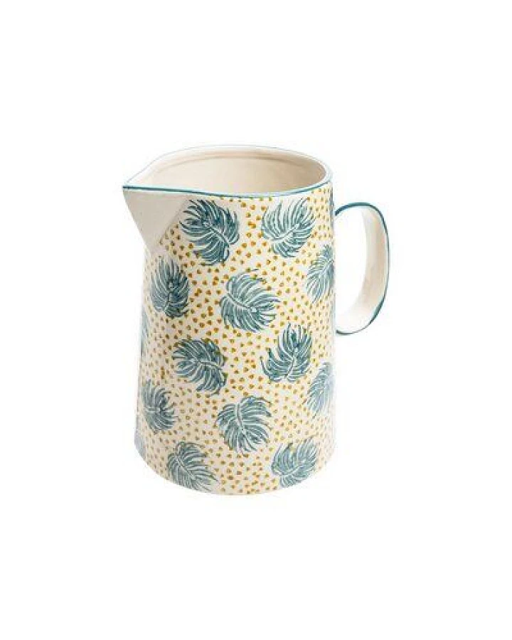 TRANQUILLO Krug BOHO CHIC aus Steinzeug gelb oder blau