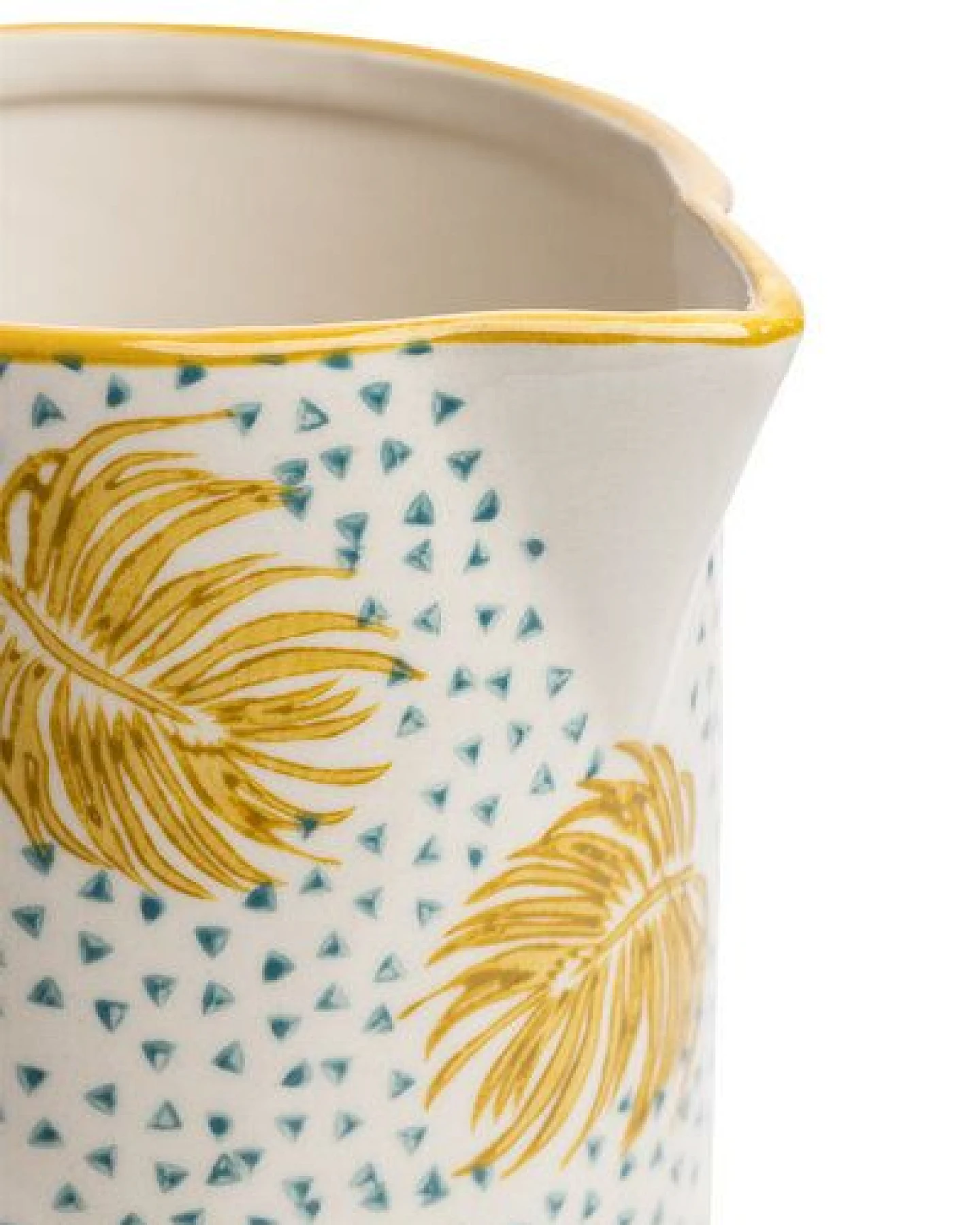TRANQUILLO Krug BOHO CHIC aus Steinzeug gelb oder blau – Ansicht 3